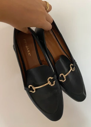 Black Moccasins – Mocassini neri classici, marque: Primark, état: Neuf sans étiquette, taille: 40, 12,00 €, 13,30 € Protection acheteurs incluse