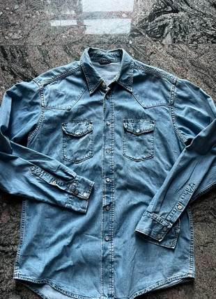 Camicia jeans vintage, marke: Vintage Dressing, zustand: Sehr gut, größe: M, 10,00 €, 11,20 € inklusive Vinted-Käuferschutz