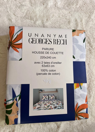Parure de lit, marque: Georges Rech, état: Neuf avec étiquette, taille: King Size (220-240 cm x 220-260 cm), 20,00 €, 20,69 € Protection acheteurs incluse