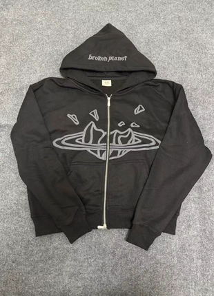 Black Broken Planet Zip Up Hoodie, brand: Broken Planet, condition: New with tags, size: S, £45.00, £47.95 includes Buyer Protection