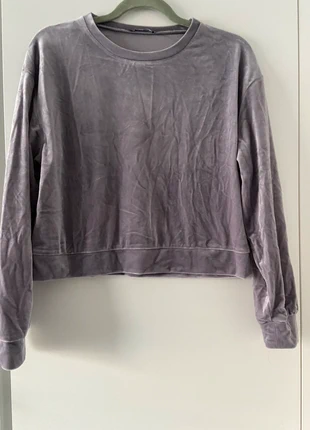 Fluwelen cropped lila sweater Zara maat s., merk: Zara, staat: Heel goed, maat: S / 36 / 8, € 4,50, € 5,43 inclusief Kopersbescherming