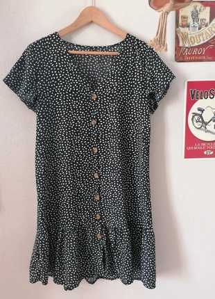 Robe été noir et blanc, marca: sans marque, estado: Muito bom, tamanho: M / 38 / 10, €5.00, €5.95 inclui Proteção do Comprador