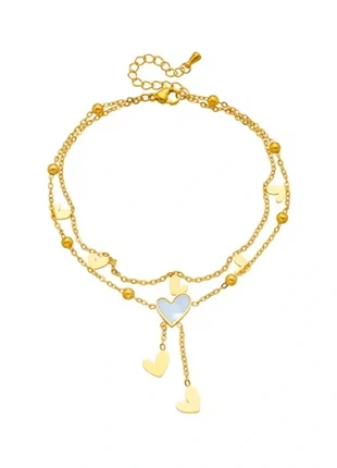 Chaine de cheville Heart neuve en acier, brand: Chaliaccessoires, condition: New without tags, €9.00, €10.15 includes Buyer Protection Pro