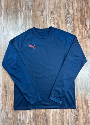 Sweat crewneck de sport Puma bleu marine logo imprimé rose | Taille L, marca: Puma, estado: Muy bueno, tamaño: L, 12,00 €, 13,30 € Protección al comprador incluida