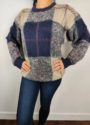 Pull vintage Boston Traders – Taille L – col rond – laine bleu et crème chaud #722, marke: Vintage Dressing, zustand: Sehr gut, größe: L / 40 / 12, 25,00 €, 26,95 € inklusive Vinted-Käuferschutz