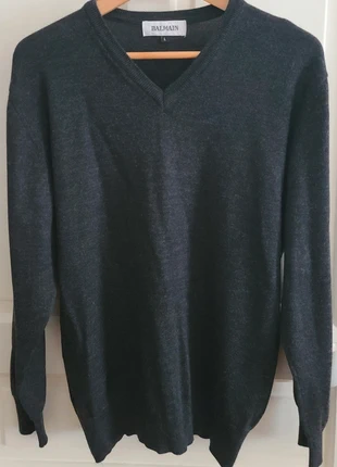 Pull col V en laine mérinos mélangée- Balmain vintage, marke: Balmain, zustand: Sehr gut, größe: M, 59,00 €, 62,65 € inklusive Vinted-Käuferschutz