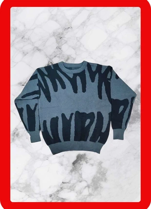 Pull y2k vintage gris avec motif noir S, marque: y2k, état: Neuf sans étiquette, taille: S, 30,00 €, 32,20 € Protection acheteurs incluse