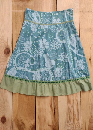 Womens Fat Face size UK 12 green floral print flared skirt, brand: Fat Face, condition: Very good, size: L / UK 16-18, £10.00, £11.20 includes Buyer Protection Pro