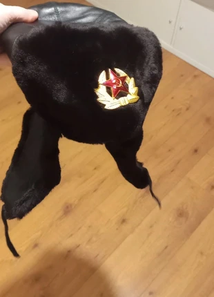 Chapka noir en cuir et fourrure taille 58 neuf, estado: Novo sem etiquetas, tamanho: 58, €35.00, €37.45 inclui Proteção do Comprador