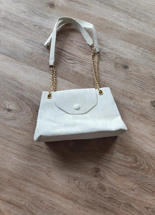 Sac à main blanc chic à chaîne dorée, brand: Tendance, condition: Very good, €9.50, €10.68 includes Buyer Protection
