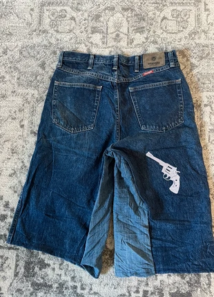 Jort baggy large brodé blanc gangster handmade streetwear hip-hop y2k skater taille 32US, merk: JNCO, staat: Heel goed, maat: M, € 40,00, € 42,70 inclusief Kopersbescherming Pro