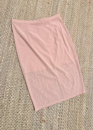H&M Nude Mesh Panel Pencil Skirt – UK 10, brand: H&M, condition: Very good, size: M / 10, £5.00, £5.95 includes Buyer Protection