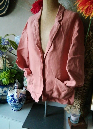 Veste Blazer été en lin /des petits hauts, marque: Des Petits Hauts, état: Très bon état, taille: XS / 34 / 6, 33,00 €, 35,35 € Protection acheteurs incluse