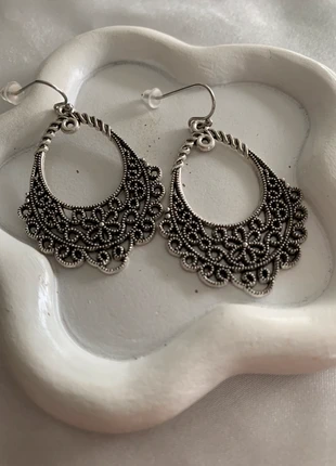 Boucles d’oreilles pendantes bohémiennes fleur argentée, marca: Boutique privée, estado: Muy bueno, 6,90 €, 7,95 € Protección al comprador Pro incluida