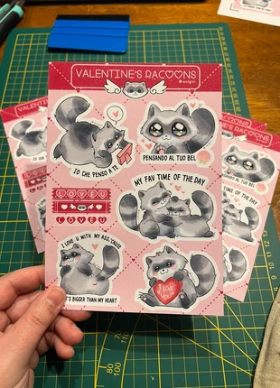 Stickersheet procioni San Valentino, marque: Onigiri, état: Très bon état, 8,00 €, 9,10 € Protection acheteurs incluse
