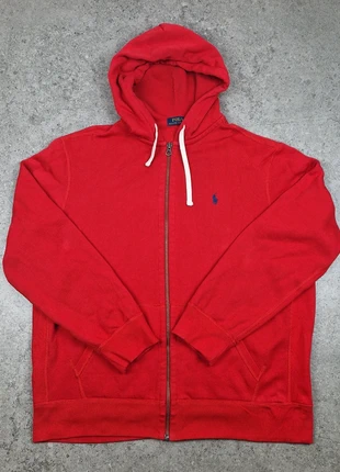 🧥 Veste Full Zip Ralph Lauren Rouge – Logo Bleu Marine – Taille XL – Excellent État, marke: Ralph Lauren, zustand: Neu, größe: XL, 49,00 €, 52,15 € inklusive Vinted-Käuferschutz
