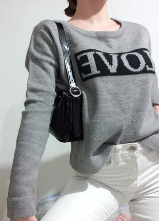 Maglioncino con scritta 🕊, marque: Vintage Dressing, état: Neuf sans étiquette, taille: S / 36 / 8, 6,00 €, 7,00 € Protection acheteurs incluse