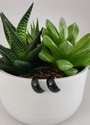 Boucles d'oreille noires, minies créoles, peu portées, marque: Inconnu, état: Très bon état, 2,00 €, 2,80 € Protection acheteurs incluse