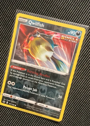 101/198 Qwilfish pokemon holo fresh, brand: Pokémon, condition: New without tags, £1.00, £1.75 includes Buyer Protection