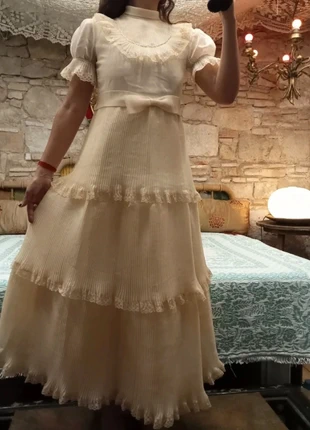 original 70s prairie dress/gunne sax/ XIX century style, merk: Vintage Dressing, staat: Nieuw met prijskaartje, maat: S / 36 / 8, € 70,00, € 74,20 inclusief Kopersbescherming