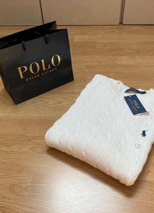 Suéter Ralph Lauren Blanco Talla M 🤍, marca: Ralph Lauren, estado: Novo com etiquetas, tamanho: M, €79.00, €83.65 inclui Proteção do Comprador