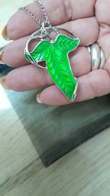 Broche/Collier - Feuille Elfique (Seigneur des Anneaux) - photo numéro 5