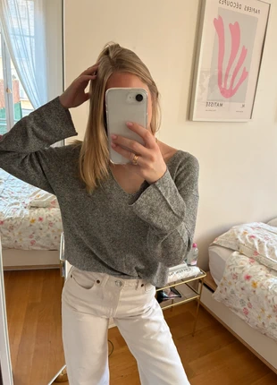 Pull Mango Gris, merk: Mango, staat: Veelgebruikt, maat: S / 36 / 8, € 8,00, € 9,10 inclusief Kopersbescherming