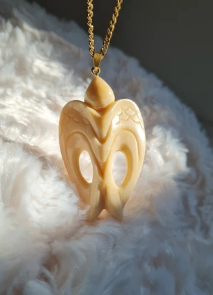 Pendentif ancien oversize en matière noble hirondelle signée ( F.Migeon ), brand: Collection, condition: Very good, €110.00, €116.20 includes Buyer Protection Pro