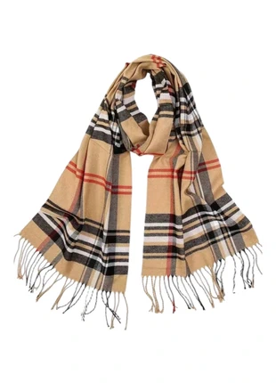 Écharpe tartan beige neuve – style chic et intemporel, marque: y2k, état: Neuf sans étiquette, 7,00 €, 8,05 € Protection acheteurs incluse