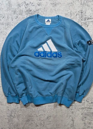 💙 Sweat Adidas Vintage Bleu Clair Logo Brodé Taille L (180) Années 2000, marca: adidas, estado: Muito bom, tamanho: L, €49.95, €53.15 inclui Proteção do Comprador Pro
