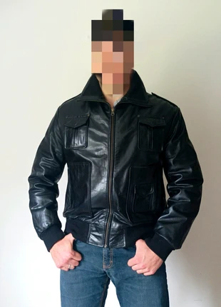 Blouson en cuir, merk: Skiner's, staat: Heel goed, maat: M, € 35,00, € 37,45 inclusief Kopersbescherming