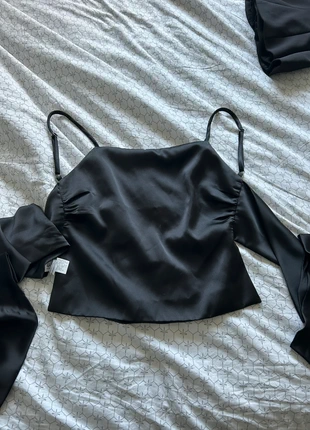 Top à nouer Zara satin, brand: Zara, condition: Very good, size: S / 36 / 8, €6.50, €7.53 includes Buyer Protection