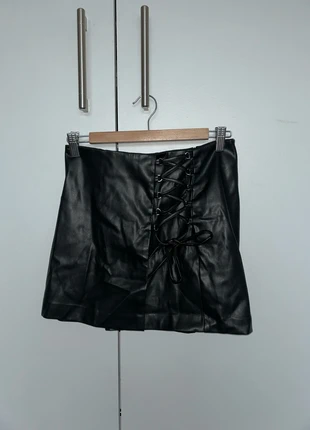 Faux Leather Skort, brand: Stradivarius, condition: New with tags, size: M / 38 / 10, €6.00, €7.00 includes Buyer Protection
