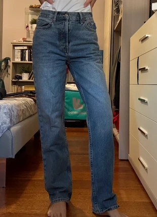 Topshop dad jeans medium blue W26L32, marque: Topshop, état: Neuf sans étiquette, taille: S / 36 / 8, 12,00 €, 13,30 € Protection acheteurs incluse