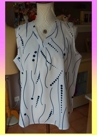 Débardeur blanc XL, neuf et élégant, état: Neuf sans étiquette, taille: XL / 42 / 14, 7,00 €, 8,05 € Protection acheteurs (Pro) incluse