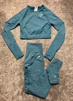 Ensemble Bleu Gymshark Adapt Vital Seamless Fitness Musculation, marca: Gymshark, estado: Muy bueno, tamaño: S / 36 / 8, 35,00 €, 37,45 € Protección al comprador incluida