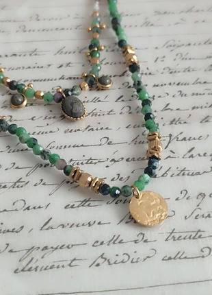 Collier en pierres naturelles Rubizoiste style GAS, marca: Gas Bijoux, estado: Novo sem etiquetas, €38.00, €40.60 inclui Proteção do Comprador Pro