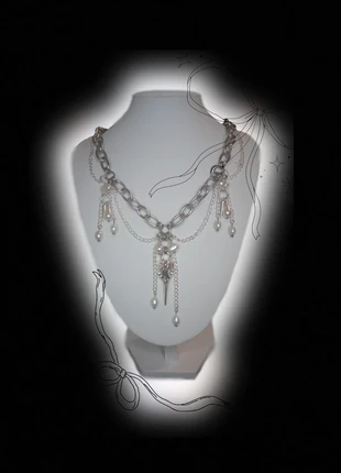 Collier "WhiteCrow", marque: COQUETTE, état: Neuf avec étiquette, 22,00 €, 23,80 € Protection acheteurs incluse