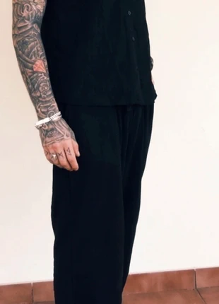 Black Total look in a breathable linen-cotton blend, marca: Morax Wear, estado: Muy bueno, tamaño: M, 49,00 €, 52,15 € Protección al comprador incluida