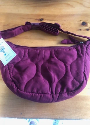 Sac bandoulière matelassé bordeaux, marque: MLB, état: Neuf avec étiquette, 3,00 €, 3,85 € Protection acheteurs incluse
