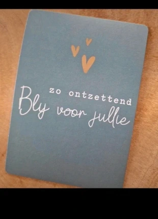 Kaart met envelop 'Zo ontzettend blij voor jullie', état: Neuf sans étiquette, 1,00 €, 1,75 € Protection acheteurs (Pro) incluse