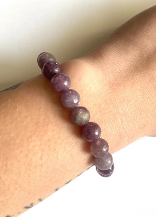 Bracelet Coeur de Lépidolite, état: Neuf sans étiquette, 12,00 €, 13,30 € Protection acheteurs incluse