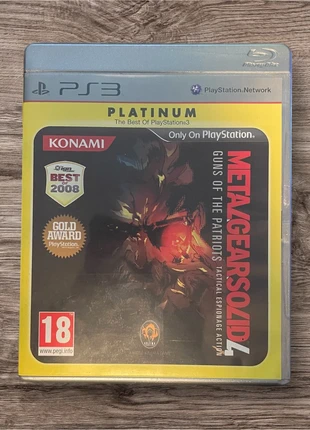 Metal gear solid 4 PS3, staat: Heel goed, € 5,00, € 5,95 inclusief Kopersbescherming