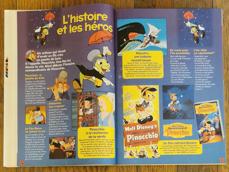 Ancien journal de mickey avec cadeau jeu Pinocchio N°2499 année 2000 vintage - photo numéro 6