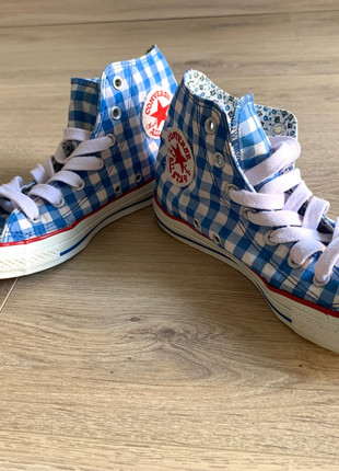 Converse All Star montantes édition spéciale Vichy brodé | Taille 38 femme | Y2K | cottagecore, marque: Converse, état: Très bon état, taille: 38, 60,00 €, 63,70 € Protection acheteurs incluse