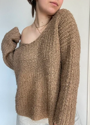 Pull en maille épaules dénudées oversize TU, merk: ORFEO NEGRO, staat: Goed, maat: M / 38 / 10, € 4,00, € 4,90 inclusief Kopersbescherming