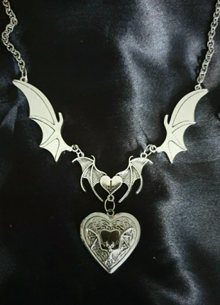 Unusual Bat Locket Necklace, brand: Morgana Boleyn, condition: New without tags, £8.75, £9.89 includes Buyer Protection Pro
