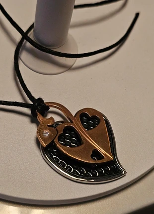 Collana Ciondolo Cuore Friends Forever Design a Strati e Bicolore, marca: Acciaio, estado: Muy bueno, 9,90 €, 11,10 € Protección al comprador incluida