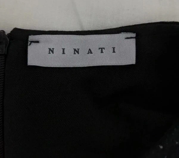 Robe noire et grise manches 3/4 - Ninati - taille 36 - photo numéro 4