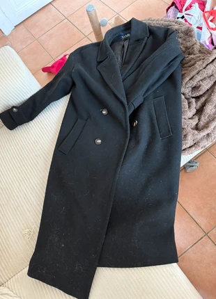 manteau long noir, merk: Kiabi, staat: Heel goed, maat: M / 38 / 10, € 20,00, € 21,70 inclusief Kopersbescherming